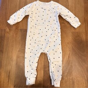 miles the label 18mo White and Black One Piece